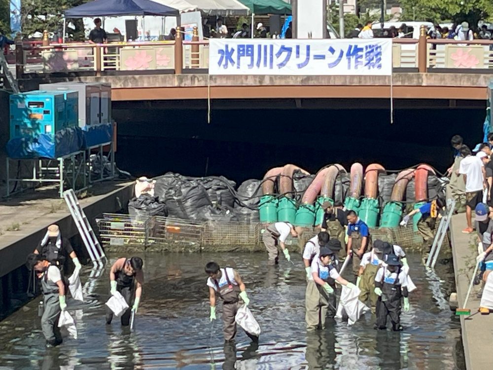西濃地協　水門川クリーン作戦　実施