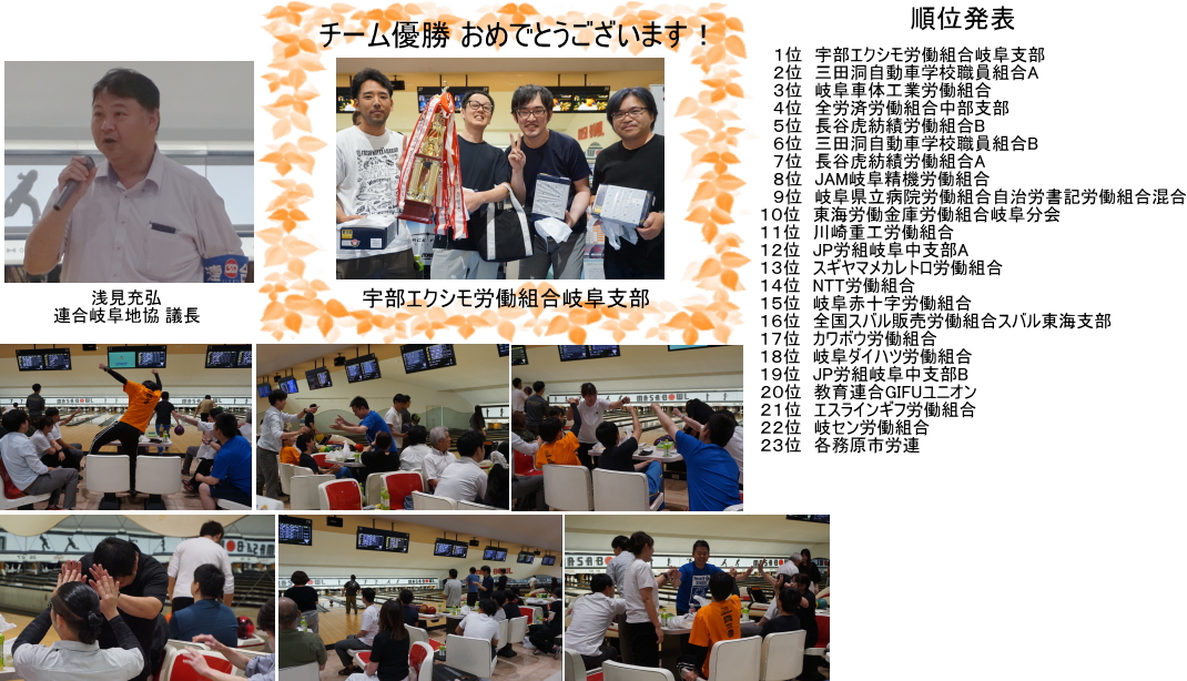 岐阜地協「ボウリング大会」を実施！
